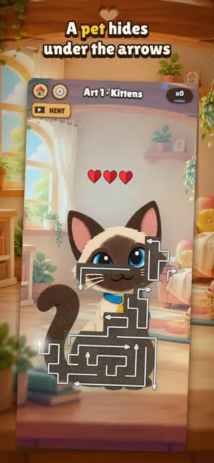 Arrow Pets: Tap Away Puzzle screenshot 1