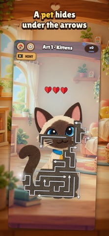 Arrow Pets: Tap Away Puzzle Screenshot 1 of 7