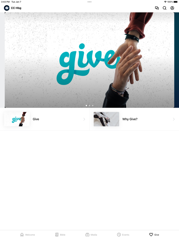 Calvary Chapel Harrisburg WS iPad screenshot 4 - Education app