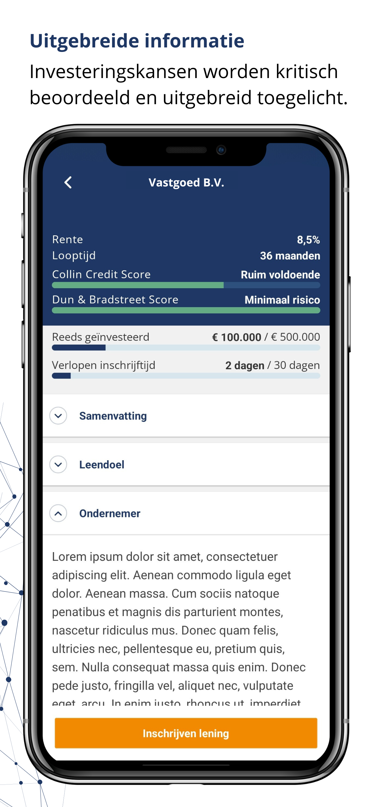 Collin investeerdersapp