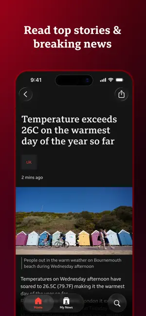 BBC News - UK & World Stories iPhone screenshot 2