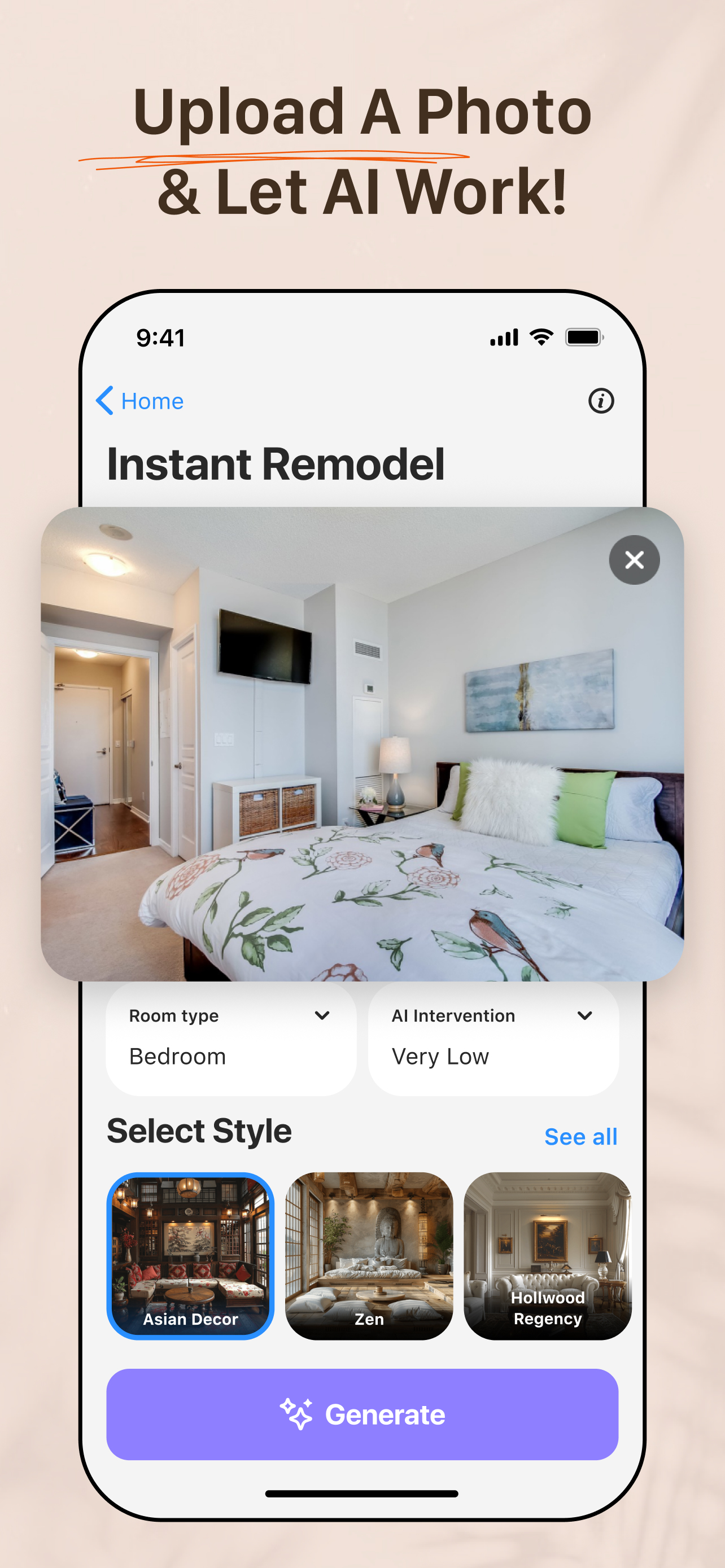 ‎AI Remodel — Interior Design