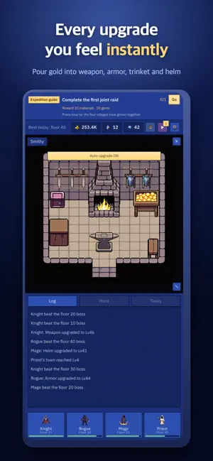Split Squad: Idle Quadrant RPG screenshot 3