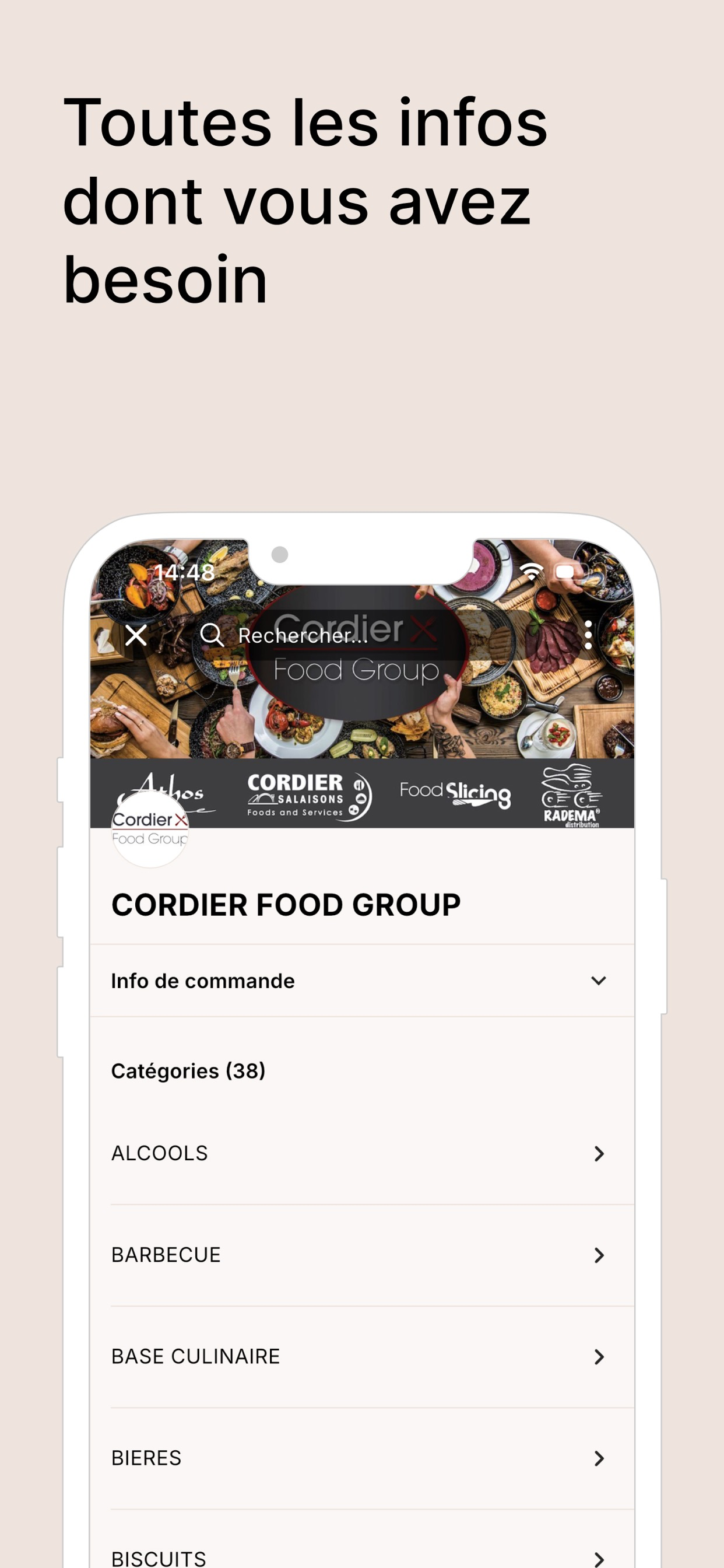 CORDIER FOOD GROUP screenshot 4