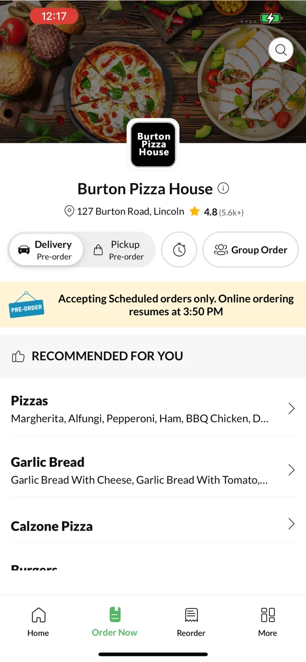 Screenshot #2 pour Burton Pizza House.