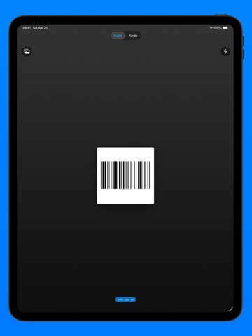 Kode QR iPad screenshot