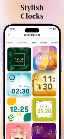 Lock Screen 27: Widgets & Icon iPhone screenshot 8