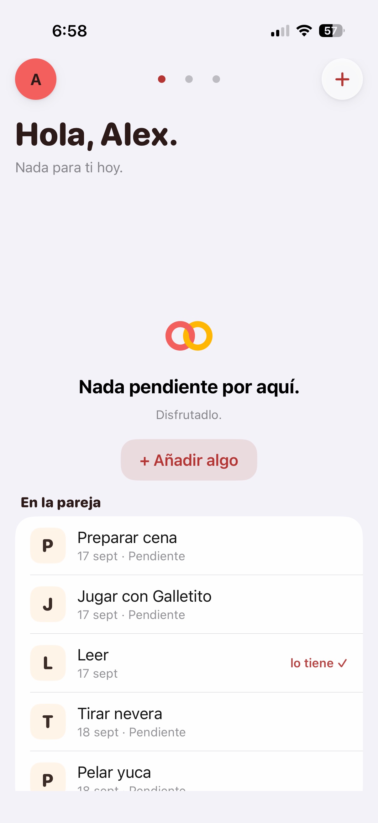 Screenshot 1 of LoveToDo: Tareas para parejas
