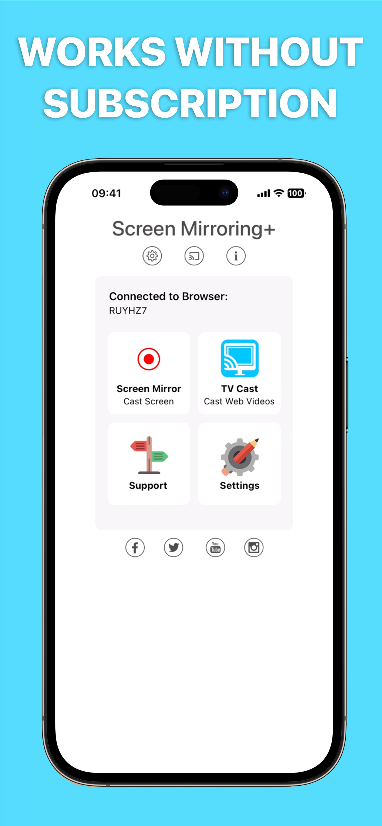 Screen Mirroring + Chromecast
