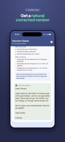 German B1 Writing Practice Screenshot 4 of 4