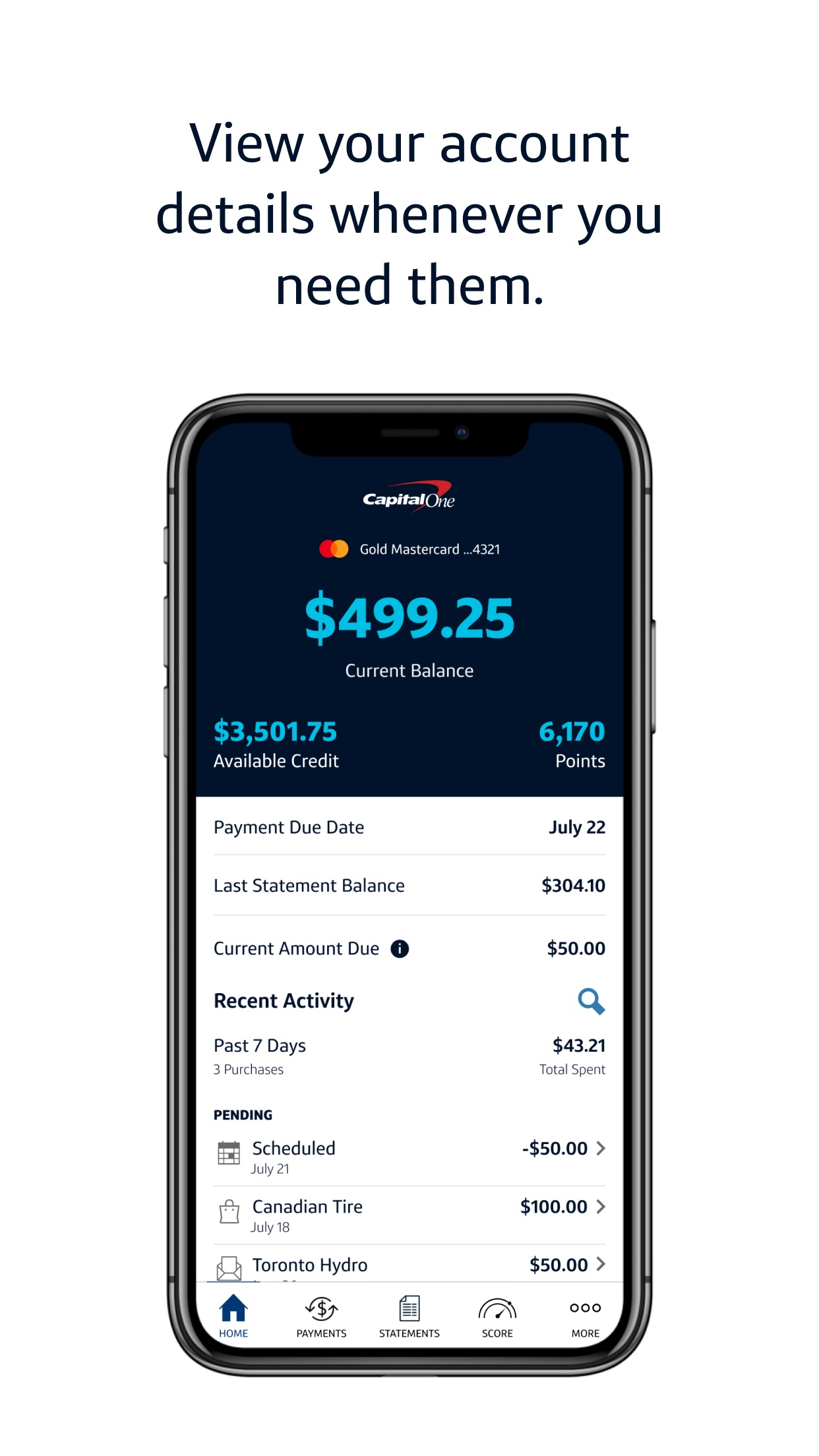 Screenshot 1 of Capital One Canada