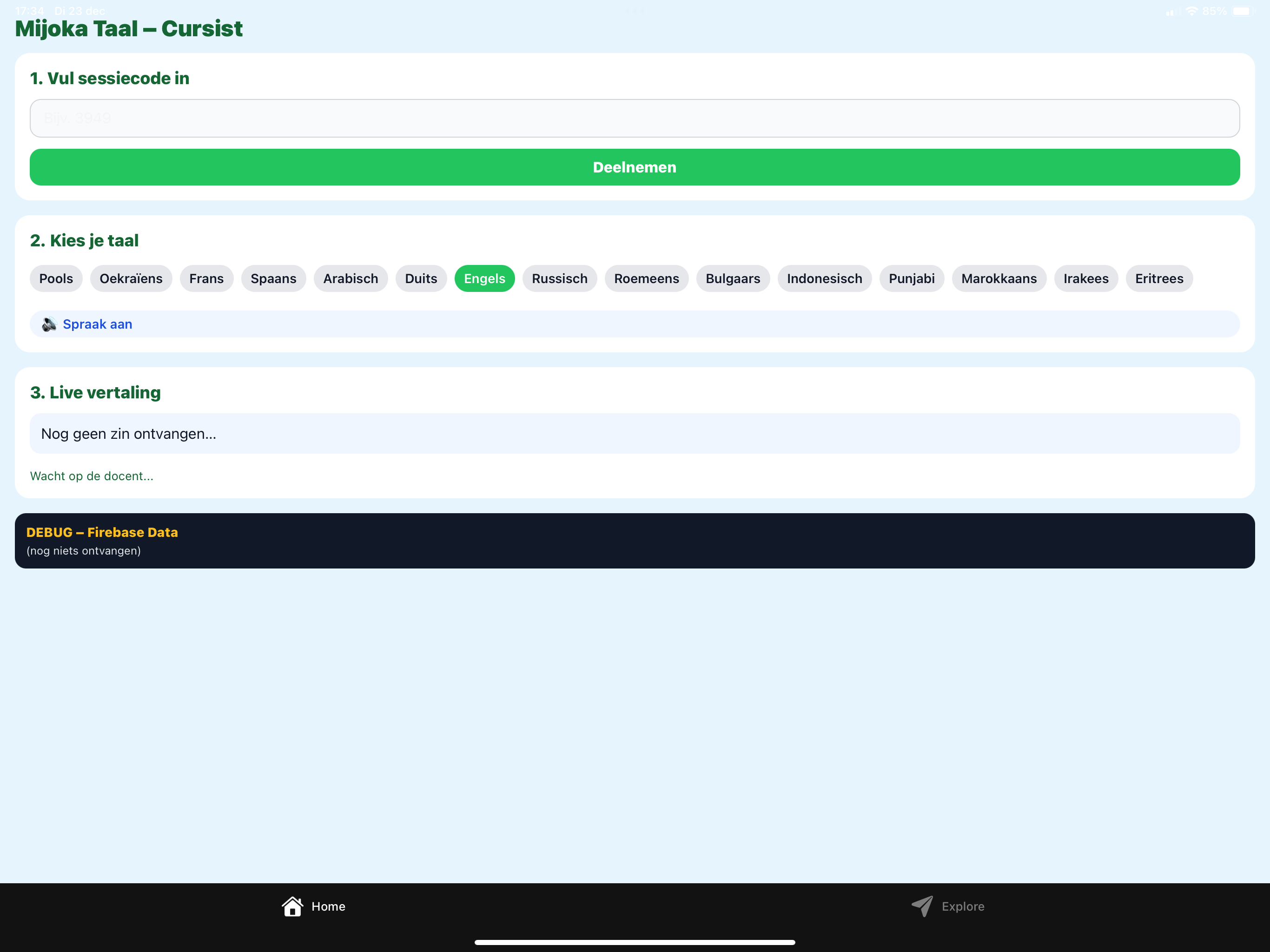 Mijoka Taal Cursist App
