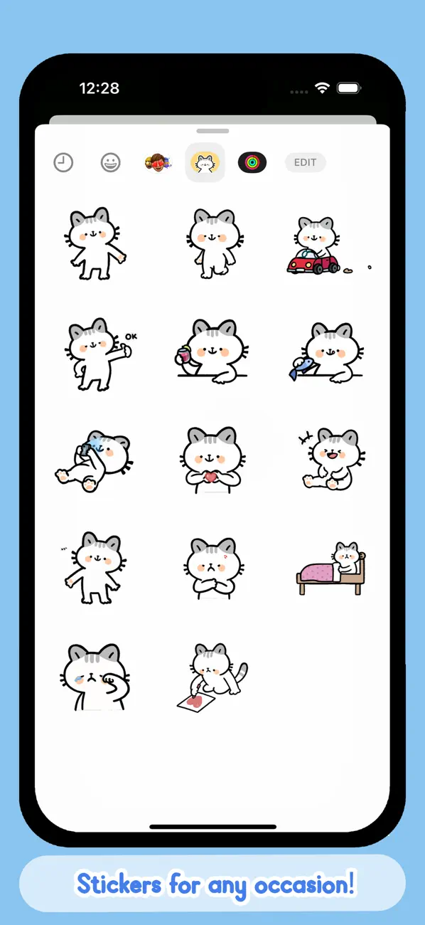 Screenshot #3 pour Tofi Cat Animated Stickers