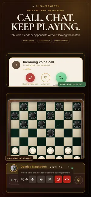 Checkers Crown Draughts live screenshot 3