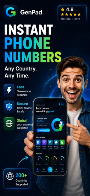 GenPad: Phone Number Generator screenshot 1