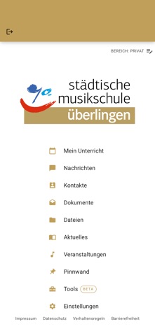 Städt. Musikschule Überlingen iPhone screenshot