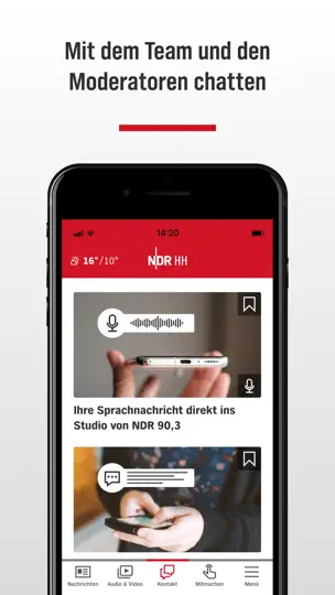 Screenshot von NDR Hamburg auf dem iPhone 6