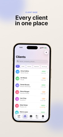 Klientura: CRM & Sales screenshot