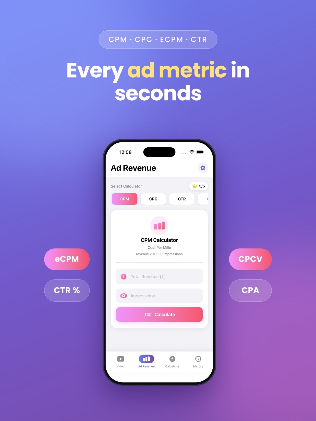 Screenshot 10 of CPM CPC Calculator: Ad Metrics