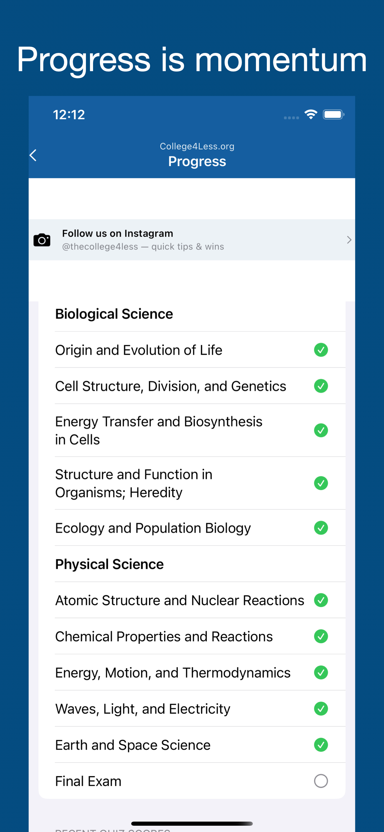 College4Less:Science screenshot 6