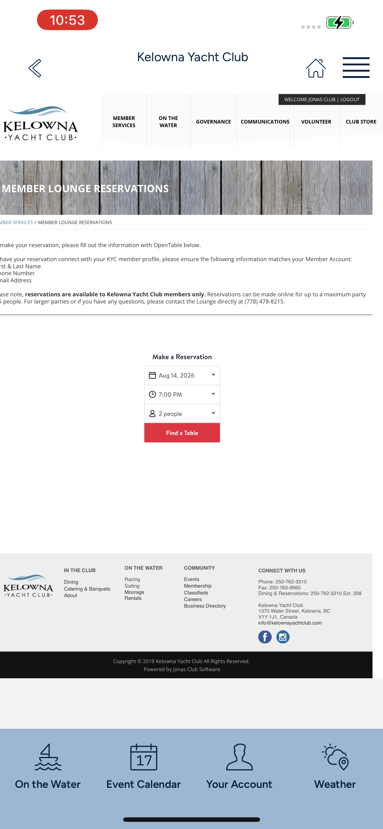 Kelowna Yacht Club screenshot 3