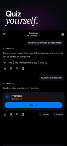 Resolve AI: Homework Helper iPhone screenshot