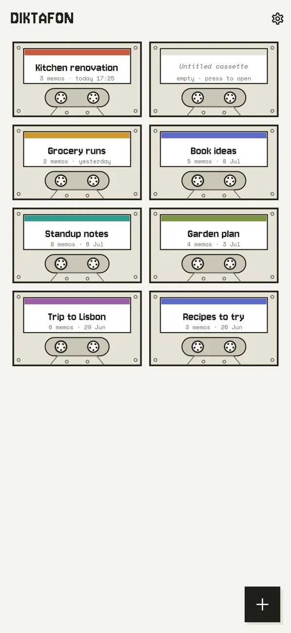 #2. Diktafon: Voice Memos on Tape (iOS) Podle: MOD42 Studio