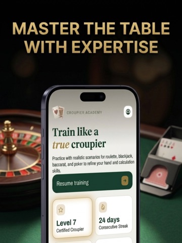 CroupierAcademy iPad screenshot