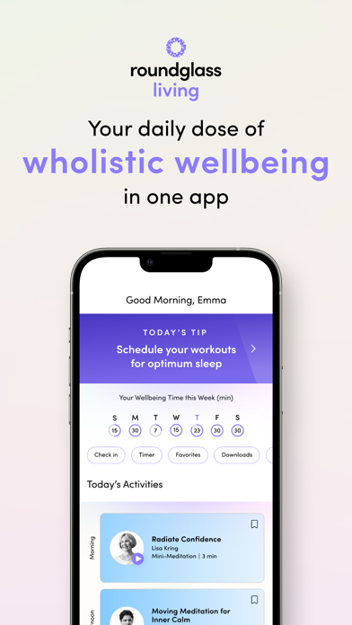 Roundglass Living: Wellbeing Screenshot