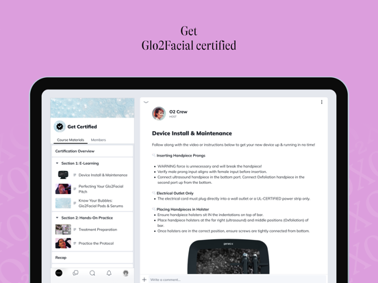 Glo2Facial by Geneo iPad screenshot 4 - Social Networking app