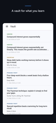 ExoMind External Memory iPhone screenshot