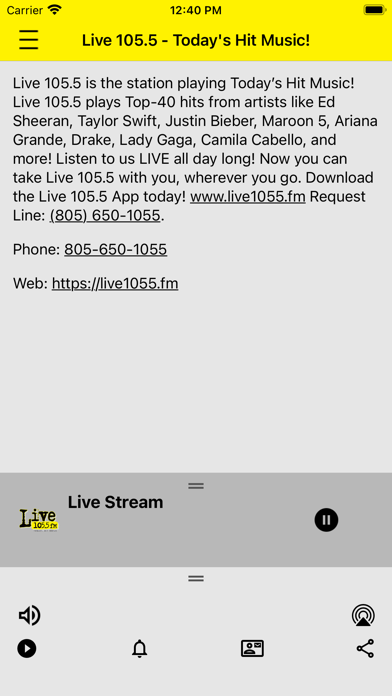 Live 105.5 Screenshot