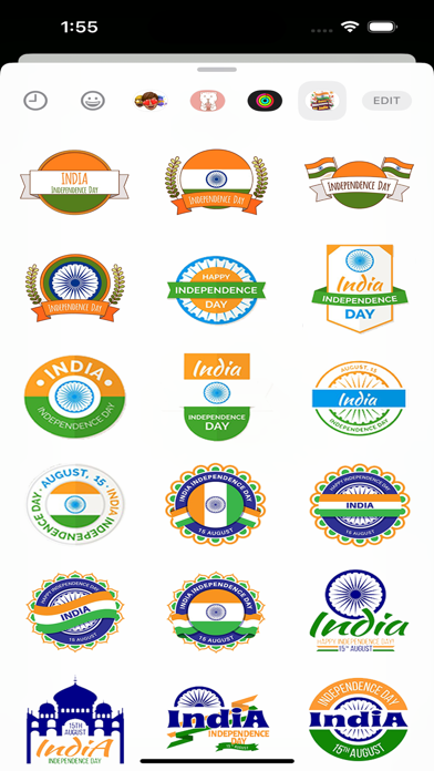 Screenshot #1 pour 15 August Stickers Pack