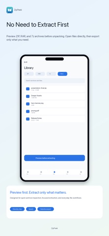 ZipPeek: Archive Manager Screenshot 4 of 5