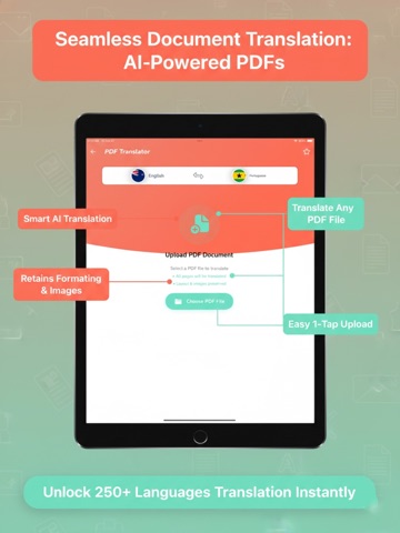 AI Translate: Voice & Camera iPad screenshot