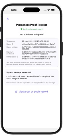 OpenSig iPhone screenshot