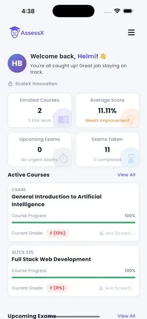 XEducation AssessX screenshot 2
