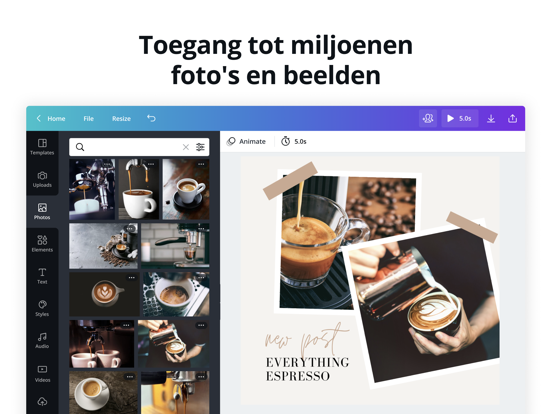 Canva: ontwerp, foto en video iPad app afbeelding 7