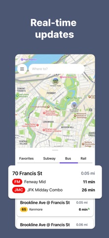 Longwood Commutes iPhone screenshot