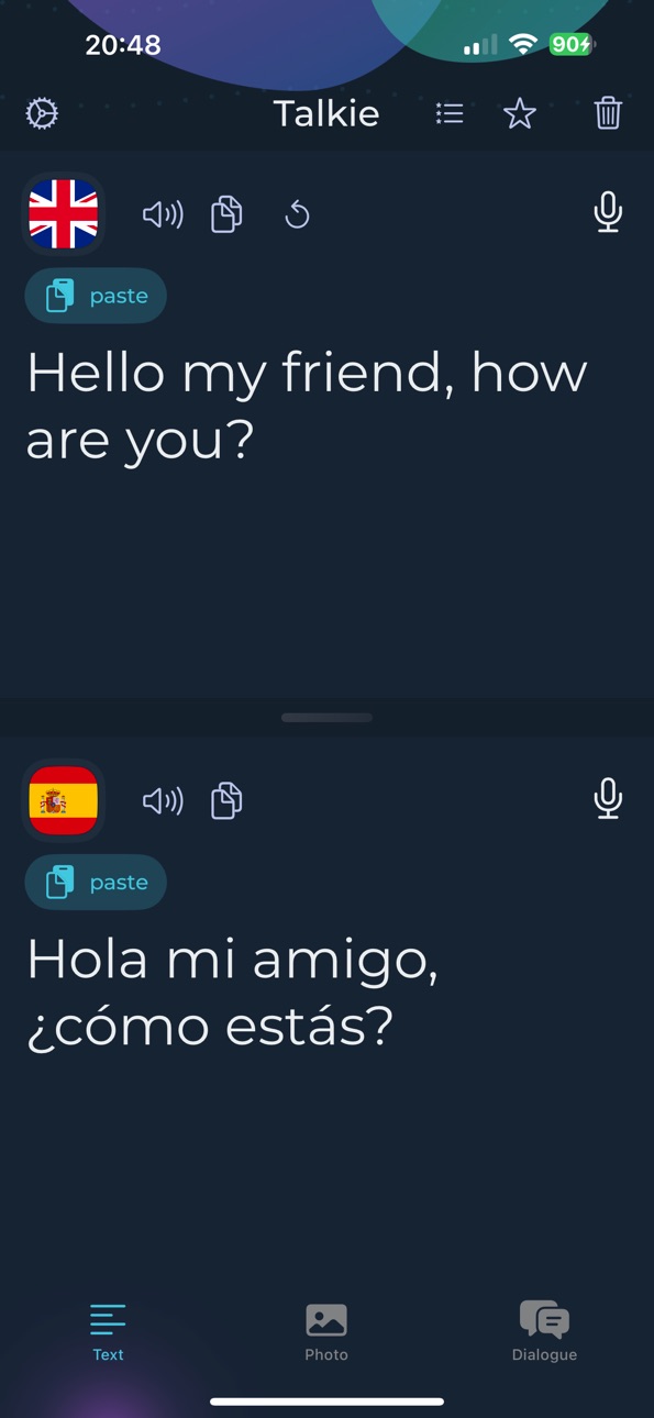 iPhone screenshot