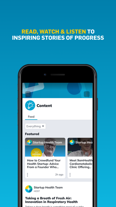 StartUp Health Member App iPhone screenshot 4 - Social Networking app