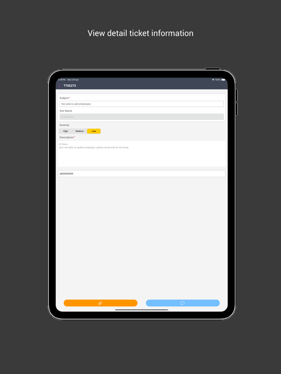 Zip Ordering iPad screenshot 7 - Business app