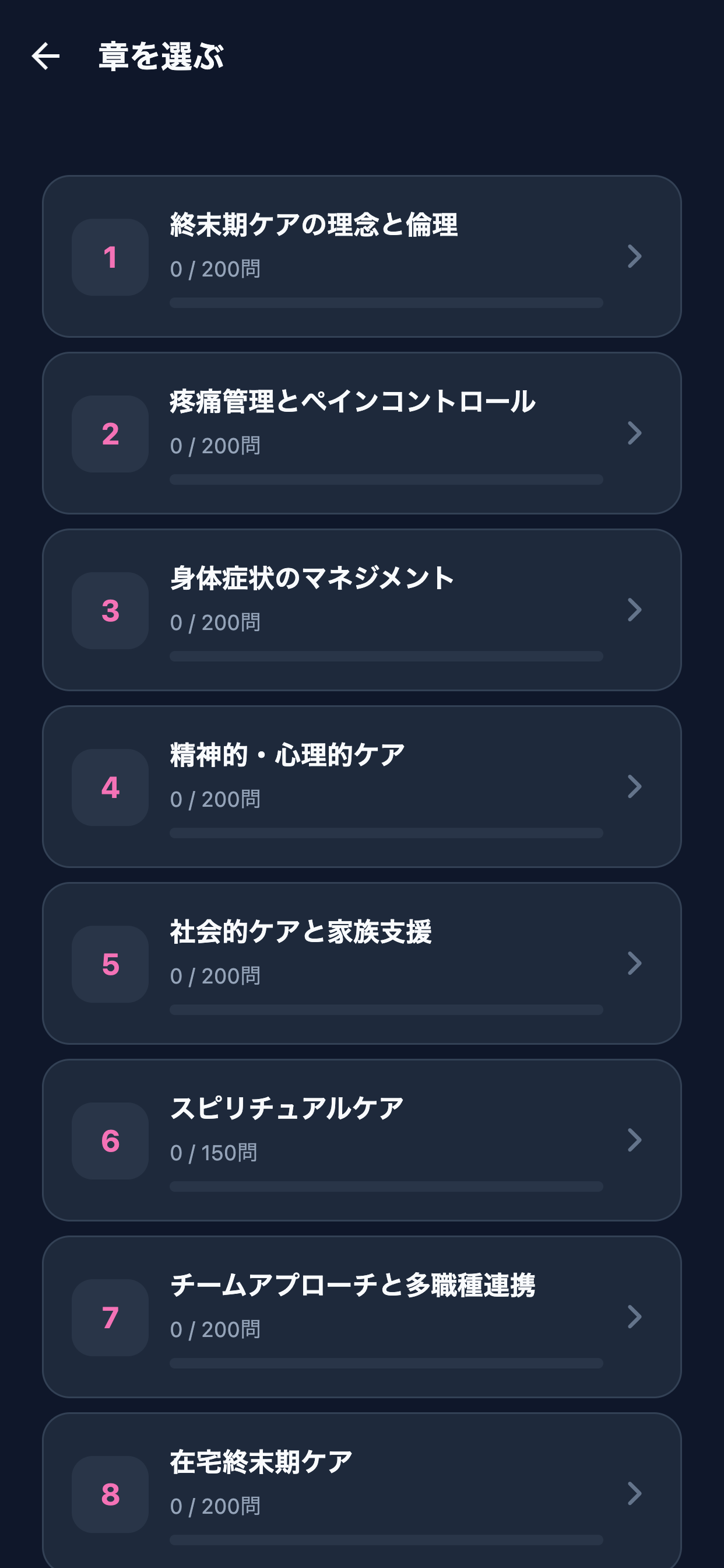 終末期ケア専門士対策 screenshot 2
