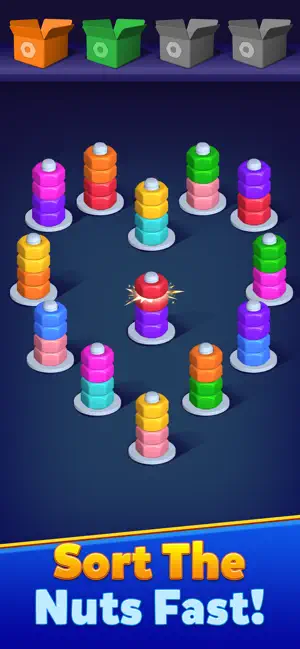 Magic Nut - Match Sort Puzzle screenshot 1