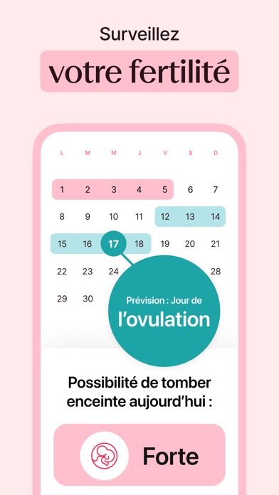 Screenshot #2 pour Flo : calendrier des règles