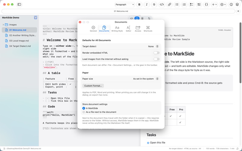 MarkSide – Markdown Editor screenshot 9