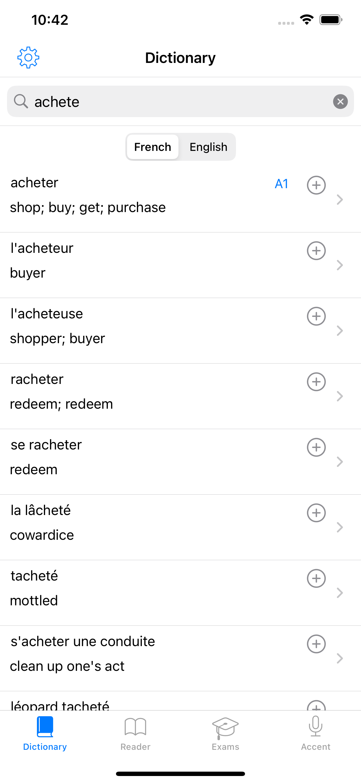 French Pro: dictionary & exams