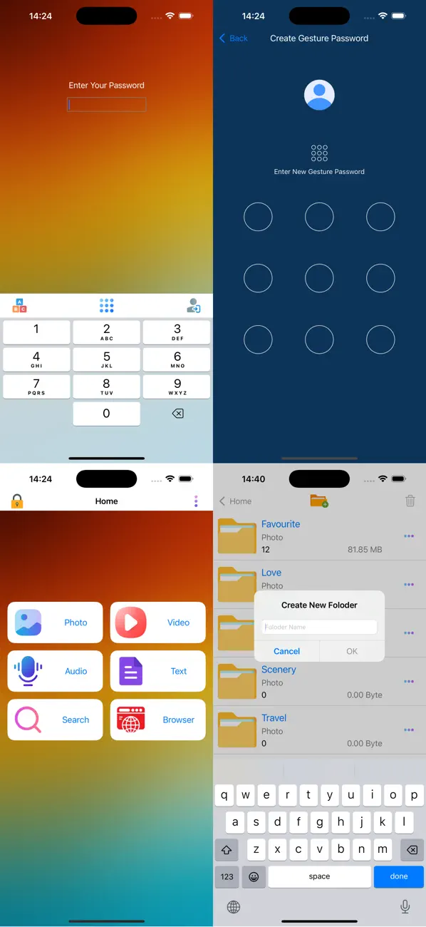 Screenshot #1 pour Photo Vault - Lock Safe Secret