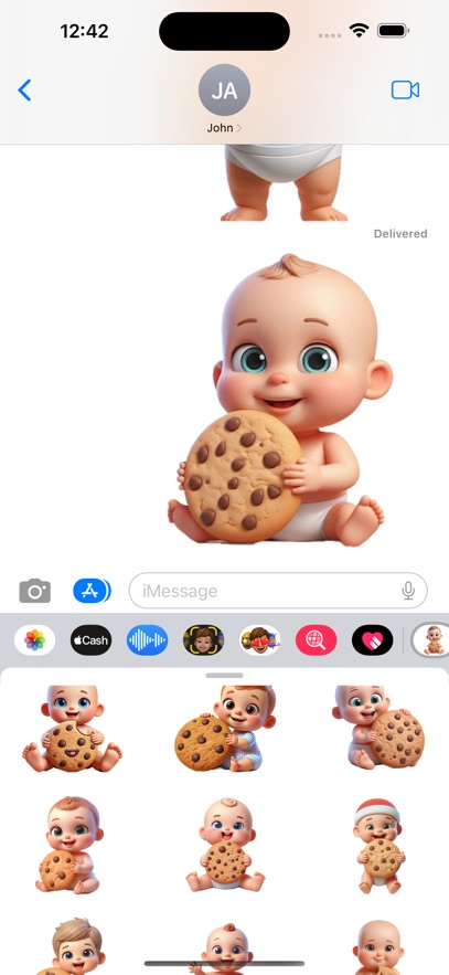 Baby Cookie Stickers