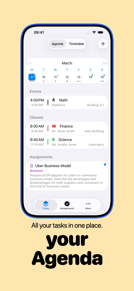 School Planner - Timetable - Productivity App | MWM